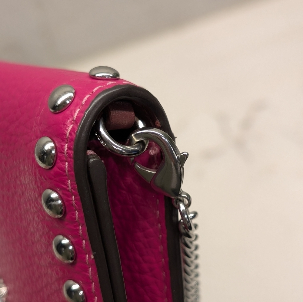 Coach Crossbody Bag - EUC Fuschia 4x3 Inches - Picture 8 of 16